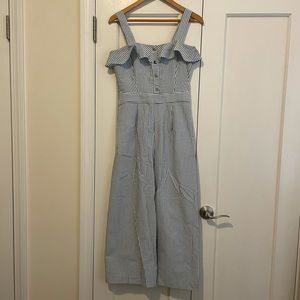 Zara Seersucker Jumpsuit